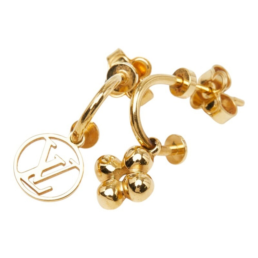 LOUIS VUITTON Gold Earrings - Picture 1 of 5